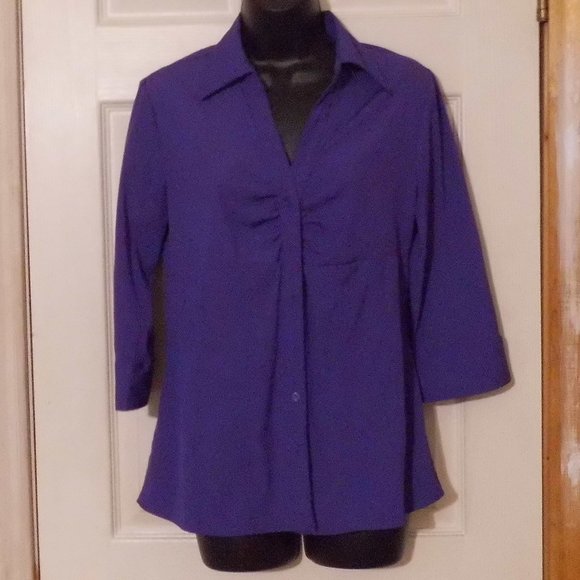 Fred David Button Down Blouse - Picture 2 of 6